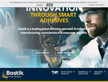 Tablet Screenshot of bostik.com